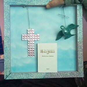 Old picture made into something to remind you of our Jesus.